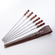 A set of skewers 670*12*3 mm in brown leather case в Курске