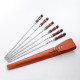A set of skewers 670*12*3 mm in an orange leather case в Курске