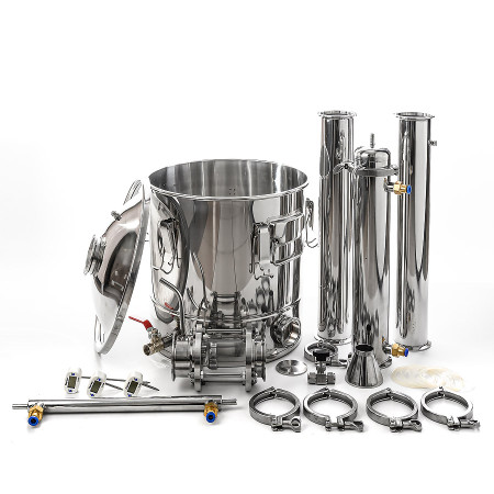 Packed distillation column 30/350/t with CLAMP 3 inches в Курске