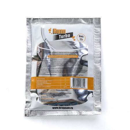 Turbo yeast alcohol BragMan "RUM TURBO" (72 gr) в Курске
