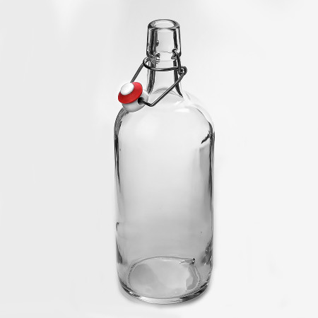 Бутылка бесцветная бугельная 1 литр в Курске